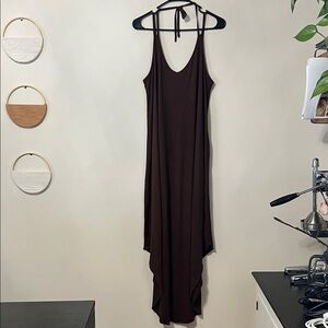 Brown Strappy Maxi Dress